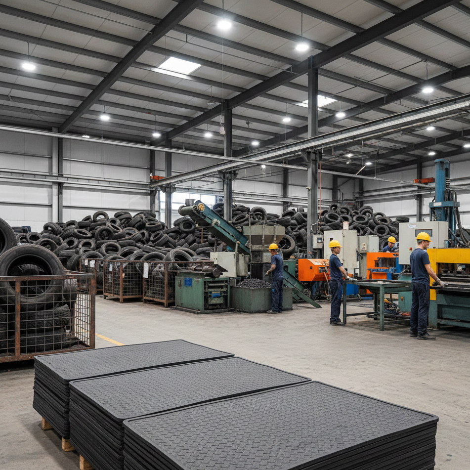 recycled rubber mats